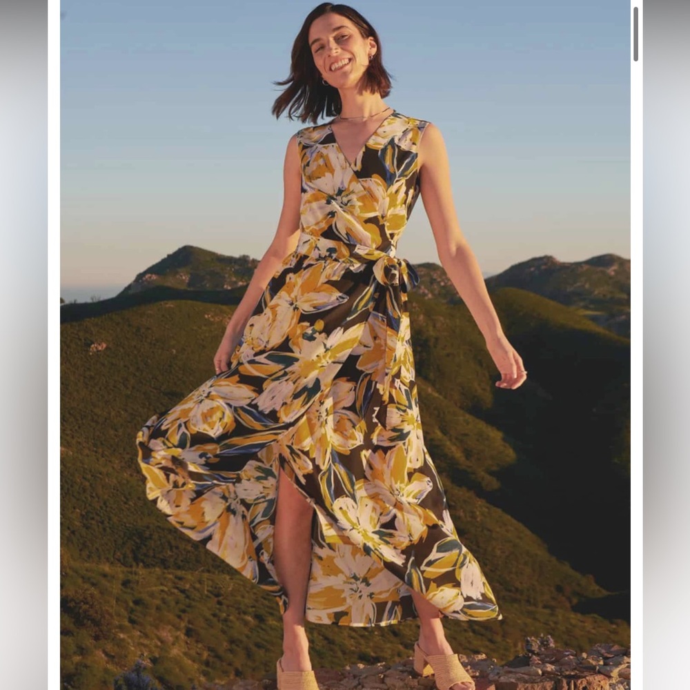 Amour Vert Hanne Silk Maxi Dress